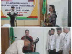 Sekda Lantik Pengurus FKUB Buru Selatan Masa Bakti 2024-2029