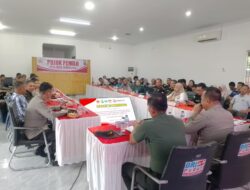 Polres Sibolga Dan Petugas  Penyelenggara Pilkada, Laksanakan Rapat Kordinasi