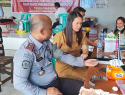 Sambut Hari Pengayoman Ke-79, Petugas Rutan Tarutung Gelar Donor Darah Dan Pemeriksaan Kesehatan