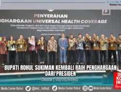 Bupati Rohul Sukiman Kembali Raih Penghargaan Dari Presiden