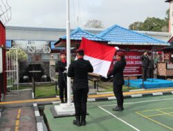 Puncak Peringatan Hari Pengayoman Ke-79 Tahun 2024, Rutan Tarutung Gelar Upacara Bendera