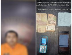 RH Pelaku Judi Togel Berhasil Di Tangkap Sat Reskrim Polres Taput