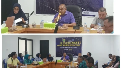 Wabup Buka Desiminasi Satu Audit Stunting, Yang Di Gelar Dinas Kesehatan Buru Selatan