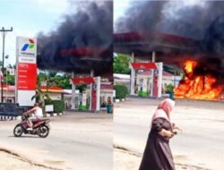SPBU Di Aliantan Rohul Terbakar : Ternyata Ini Penyebabnya