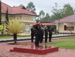 Meskipun Hujan Mengguyur, Polres Humbahas Laksanakan Upacara Memperingati Hari Kesaktian Pancasila