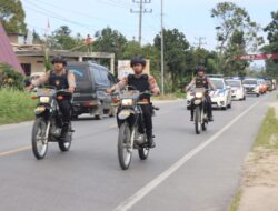 Polres Toba Gelar Patroli Di Hari Pelantikan Presiden Dan Wakil Presiden Terpilih