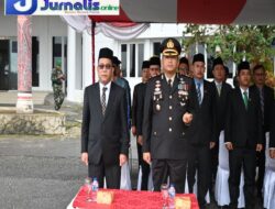 Kapolres Humbahas Hadiri Upacara Peringatan Hari Kesakitan Pancasila Di Kantor Bupati Humbahas