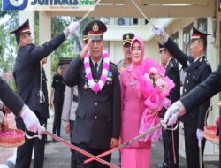 Kapolres Nias Selatan Pimpin Upacara Wisuda Purna Bakti Kasat Lantas Polres Nias Selatan
