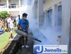 Mengantisipasi Penyebaran Penyakit Memasuki Musim Penghujan, Bersama Puskesmas Tuminting Lakukan Foging Area Lapas Manado