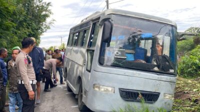 Bus Pengangkut Anak Sekolah Terbalik, 1 Pelajar Tewas Dan 3 Luka-Luka