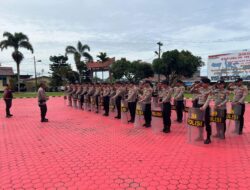 Samapta Polres Toba Latihan Dalmas Jelang Pilkada 2024