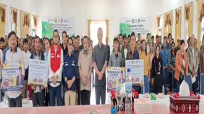 Lamhot Sinaga, Adik Kandung Calon Bupati Humbahas Salurkan Bantuan 1182 Unit Pompa Air Ke Humbahas