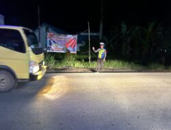 Patroli Blue Light Malam Hari Berikan Keamanan Pada Pengguna Jalan