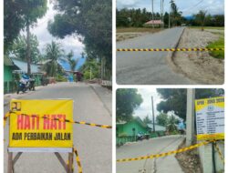 Heboh…”Demi Proyek”, Jalan Di Tutup Tanpa Ijin Dari Dinas Terkait