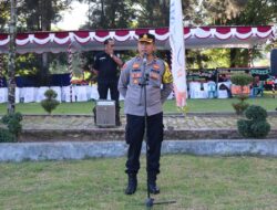 Polres Toba Pengamanan Rapat Paripurna Pengucapan Sumpah Janji Anggota DPRD Kabupaten Toba