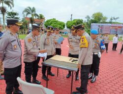 Pemeriksaan Senpi Personil, Kapolres Toba : Jangan Sampai Ada Pelanggaran