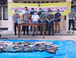 Polres Tebo Gelar Rilis Akhir Tahun 2024 Dan Pemusnahan Barang Bukti Hasil Operasi Pekat