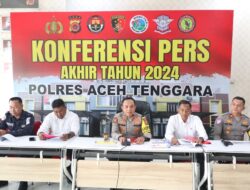 2024 Akan Berakhir, Polres Aceh Tenggara Gelar Konferensi Pers