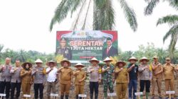 Launching Penanaman Jagung Serentak 1 Juta Hektar Dihadirin Kapolres Tebing Tinggi