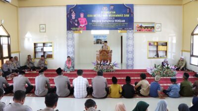 Polres Tapteng Peringati Isra Mi’raj Nabi Muhammad SAW Tahun 1446 H/2025 M