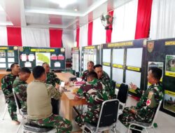 Evaluasi Minggu Pertama TMMD Ke-123 Kodim 0416/Bute, Kasdim Pimpin Rapat Di Poskotis