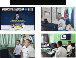 Rutan Tarutung Ikuti Rapat Analisis Dan Evaluasi Kinerja Kementerian Imigrasi Dan Pemasyarakatan Melalui Virtual Zoom