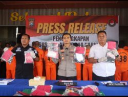 Gelar Konferensi Pers, Polres Rohul Sampaikan Pengungkapan Kasus Narkotika, Amankan Sabu 537,62 Gram Dan Ganja Seberat  277,35 Gram