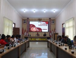 Polres Humbang Hasundutan Melaksanakan Kegiatan Coffee Morning Bersama Insan Pers Di Kabupaten Humbang Hasundutan