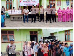 Polres Aceh Tenggara Berbagi Kebahagiaan Bersama Anak Yatim Dalam Rangka Hari Bhayangkara Ke-79