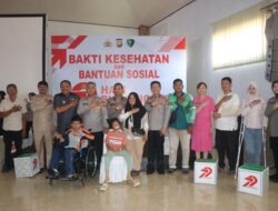 Polda Bengkulu Gelar Bakti Kesehatan Dan Bantuan Sosial Dalam Rangka HUT Bhayangkara Ke-79