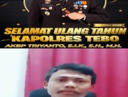 Kaperwil Zulfan Mengucapkan Selamat Ulang Tahun Kepada Kapolres Tebo