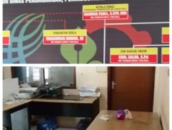 Saat Jam Dinas, Ruang Depan Kantor Disperindag Kosong Total, Tiga ASN Asyik Karaokean Diruangan Belakang