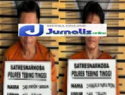 Dua Orang Residivis Narkoba Diringkus Satresnarkoba Polres Tebing Tinggi
