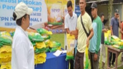 PT Perkebunan Nusantara IV Regional I – Kebun Gunung Monako Gelar Gerakan Pangan Murah Beras Stabilisasi Pasokan Dan Harga Pangan (SPHP)