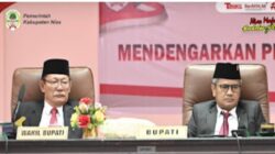Bupati Nias Ya’atulo Gulo S.E.S.H.M.Si Hadiri Rapat Paripurna DPRD Kabupaten Nias