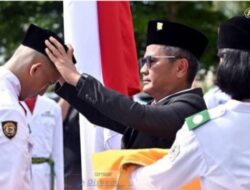 Bupati Nias Ya’atulo Gulo Kukuhkan PASKIBRAKA Kabupaten Nias Tahun 2025