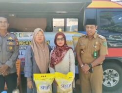 Sat Binmas Polres Tebo Gelar Penjualan Pangan Murah Beras SPHP Untuk Warga Muara Tebo