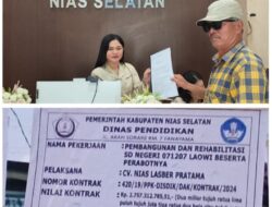 Rehabilitasi Gedung SD Negeri 071207 Laowi Diduga Mark Up Resmi Dilaporkan Ke APH