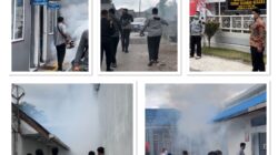 Cegah Penyakit Demam Berdarah, Rutan Tarutung Gandeng Puskesmas Hutabaginda Laksanakan Fogging Di Area Rutan