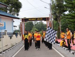 Tingkatkan Kebugaran Personil; Polres Humbahas Gelar Test Kesamaptaan Jasmani Berkala