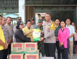 Sigap Peduli, Polres Humbahas Distribusikan Bantuan Pasca Bencana Di Humbang Hasundutan