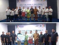 PTPN IV Regional 1 Salurkan Bantuan Untuk Desa Sibarau Yang Terdampak Longsor