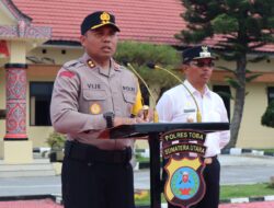 Apel Operasi Lilin Toba 2025, 187 Personel Gabungan Siap Amankan Dan Kelancaran Nataru Di Kabupaten Toba