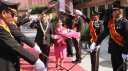 Kapolres Toba Pimpin Wisuda Purnabakti Kompol Bungaran Samosir Dan AKP Daniel Aritonang