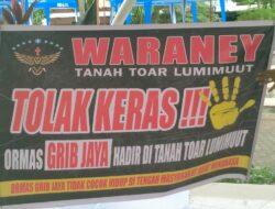 Waraney Tanah Toar Lumimuut Tolak Keras Kehadiran Ormas GRIB Jaya Di Tanah Adat