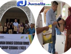 PTPN IV Regional Unit Group Serdang 1 Kebun Gunung Pamela Salurkan Bantuan Sedekah Jumat