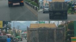 Warga Pengguna Jalan Mengeluh, Mobil Dump Truk Pengangkut Matrial Diduga Bebas Beroperasi