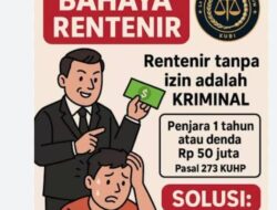 Diduga Merasa Dekat Dengan APH, Rentenir Berseliwak Hingga Meresahkan