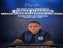 CEO Arkamedia.Id.Yusnar Al-Banjari Terpilih Pimpin Unit Mitra Polres Sergai