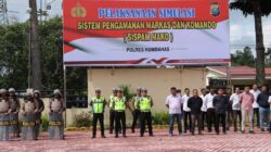 Polres Humbahas Uji Kesiapan Personel Melalui Simulasi Sistem Pengamanan Mako